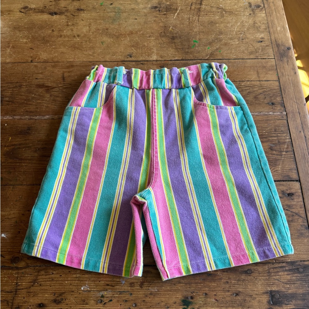 Vintage Kids Striped Shorts